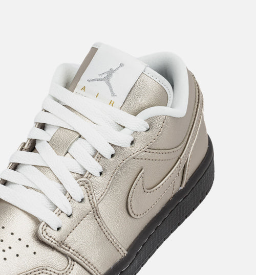 Air Jordan 1 Low SE Metallic Zinc Women's Lifestyle Shoe - Metallic Zinc/Summit White/Velvet Brown