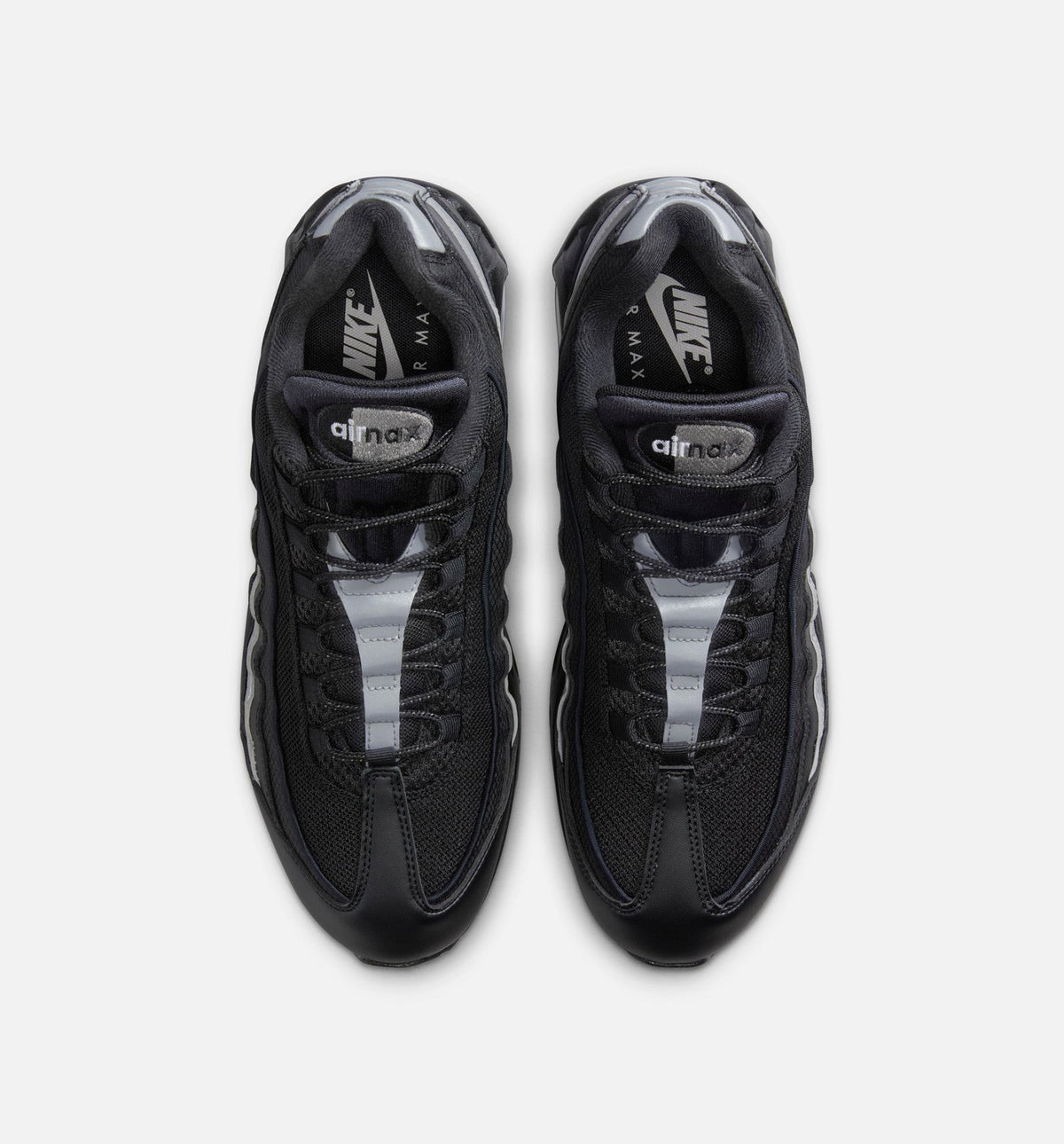 Air Max 95 Big Bubble OG Reflective Accents Men's Lifestyle Shoe - Black/White/Metallic Silver