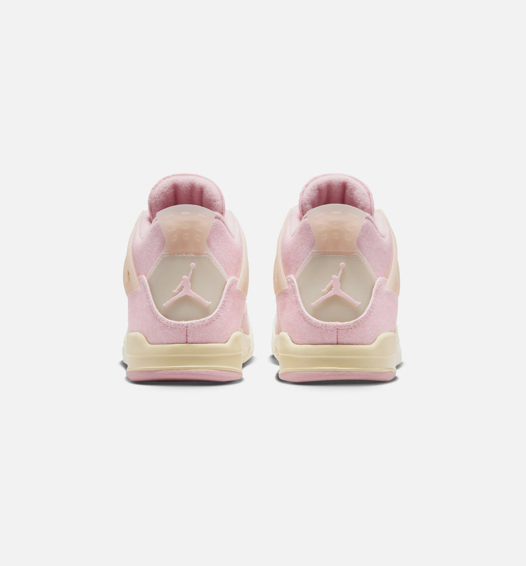 Air Jordan 4 Retro Pink Pearl And Iced Carmine Preschool Lifestyle Shoe - Pearl Pink/Iced Carmine/Coconut Milk