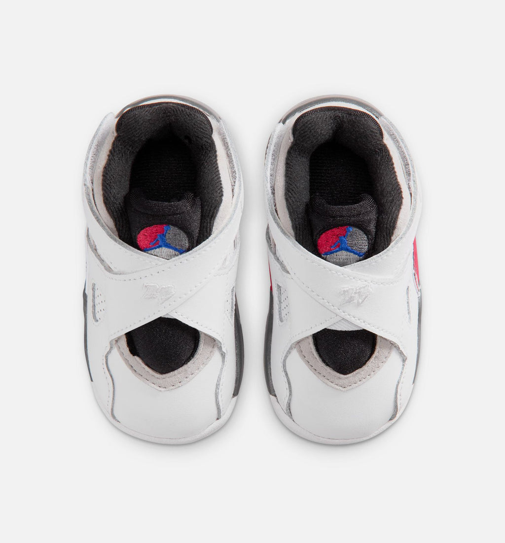 Air Jordan 8 Retro White And True Red Infant & Toddler Lifestyle Shoe - White/Black/True Red