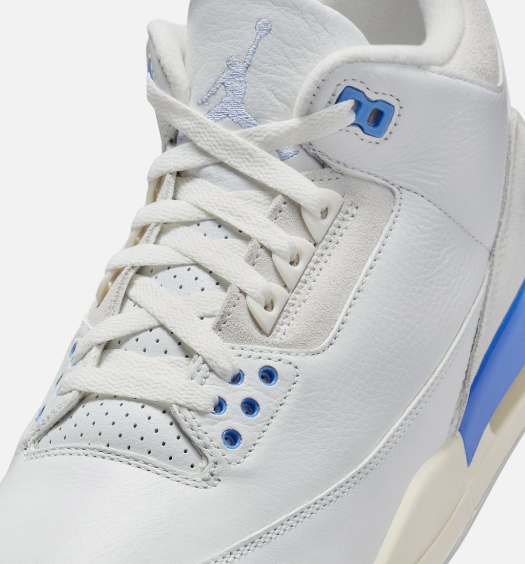 Air Jordan 3 Retro Lucky Shorts Men's Lifestyle Shoe - Summit White/Hydrogen Blue/Legend Blue
