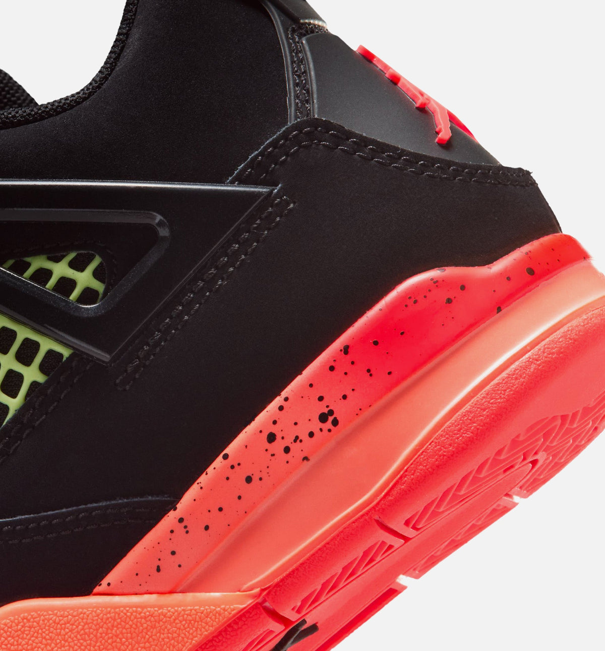 Air Jordan 4 Retro Black Infrared 23 Preschool Lifestyle Shoe - Black/Infrared 23/Bright Mango