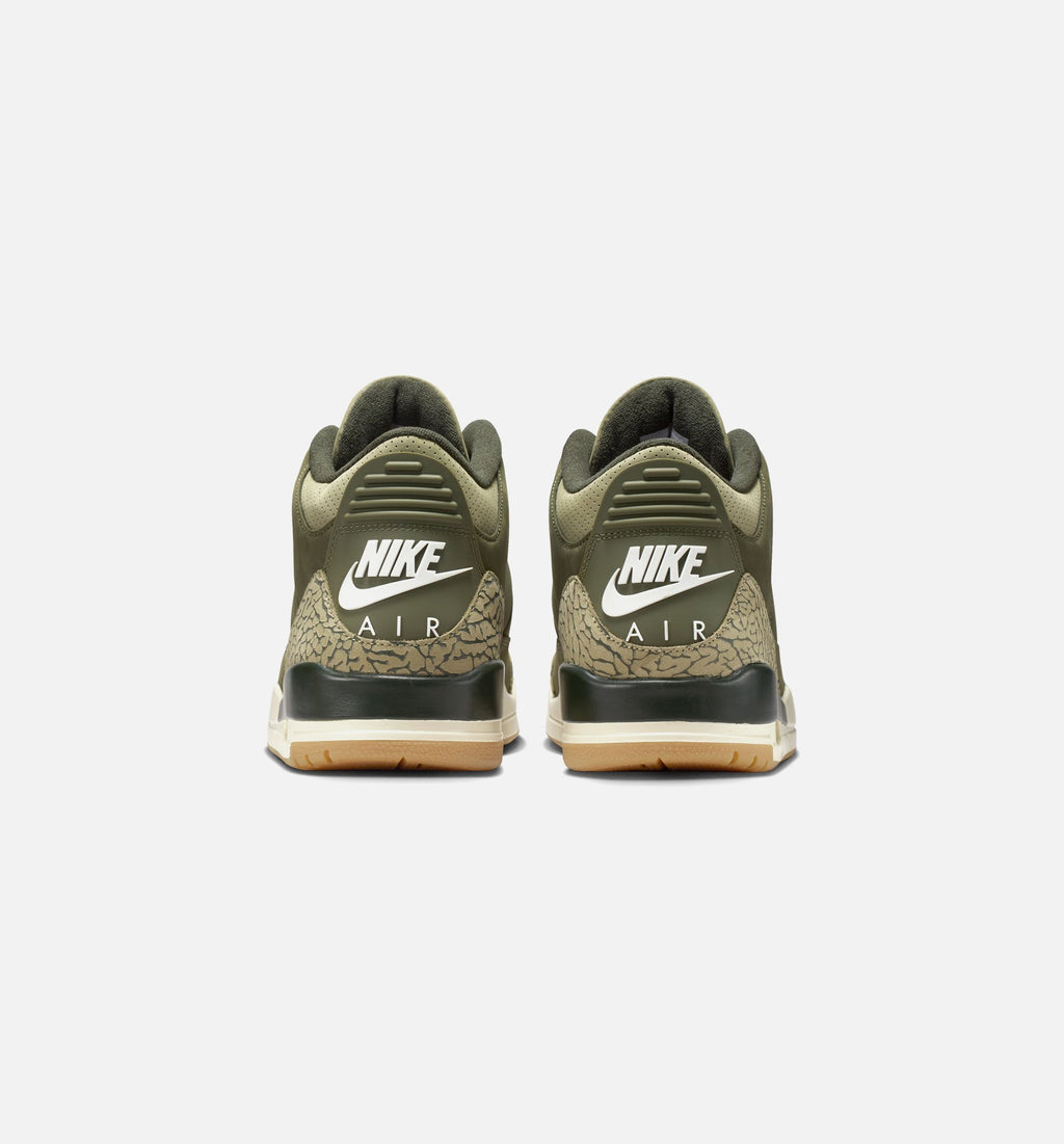 Air Jordan 3 Retro Medium Olive Men's Lifestyle Shoe - Medium Olive/Sequoia/Neutral Olive/Sail/Total Crimson