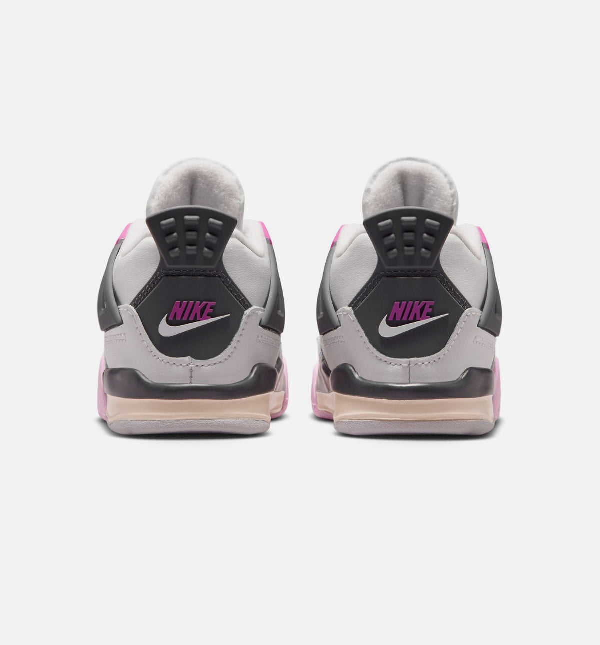 Air Jordan 4 Retro Comic Infant & Toddler Lifestyle Shoe - Off White/Fire Pink/Anthracite