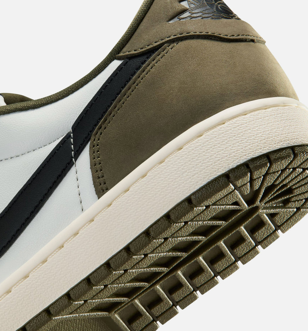 Air Jordan 1 Low OG Medium Olive And Summit White Men's Lifestyle Shoe - Medium Olive/Black/Summit White/Sail