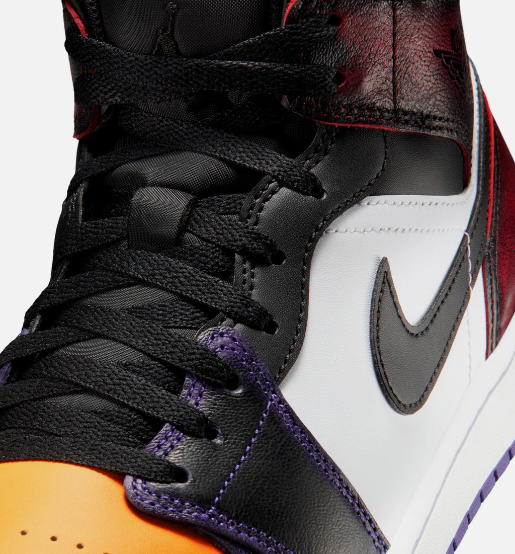 Air Jordan 1 Mid SE Men's Lifestyle Shoe - True Red/White/Court Purple/Black