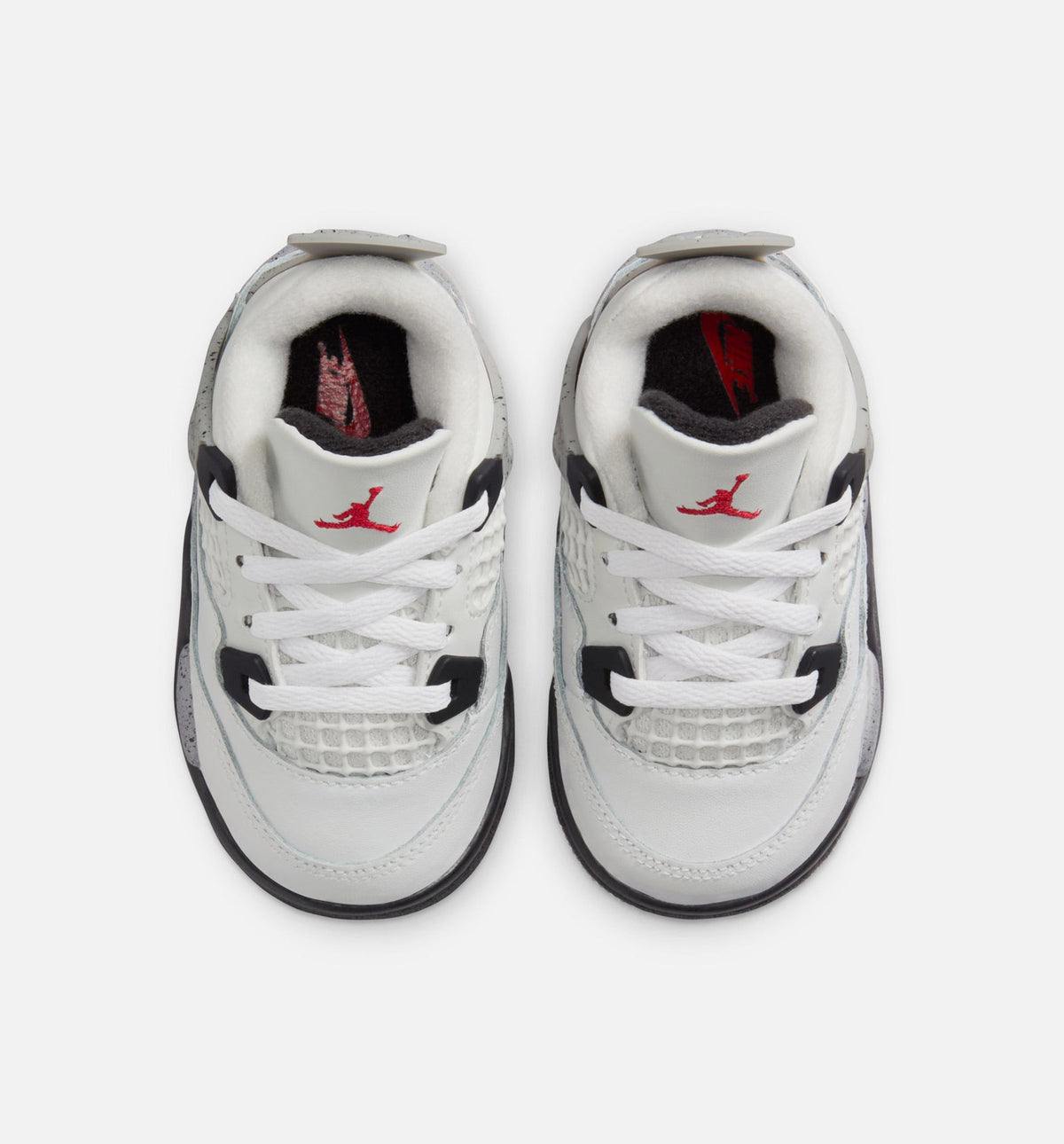 Air Jordan 4 Retro White Cement Grade School Lifestyle Shoe - Summit White/Fire Red/Cement Grey/Black（副本）