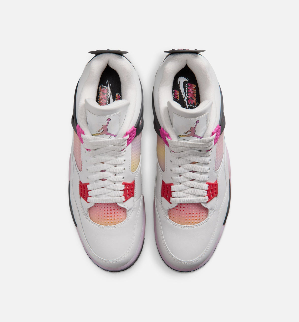 Air Jordan 4 Retro Comic Men's Lifestyle Shoe - Off White/Fire Pink/Anthracite