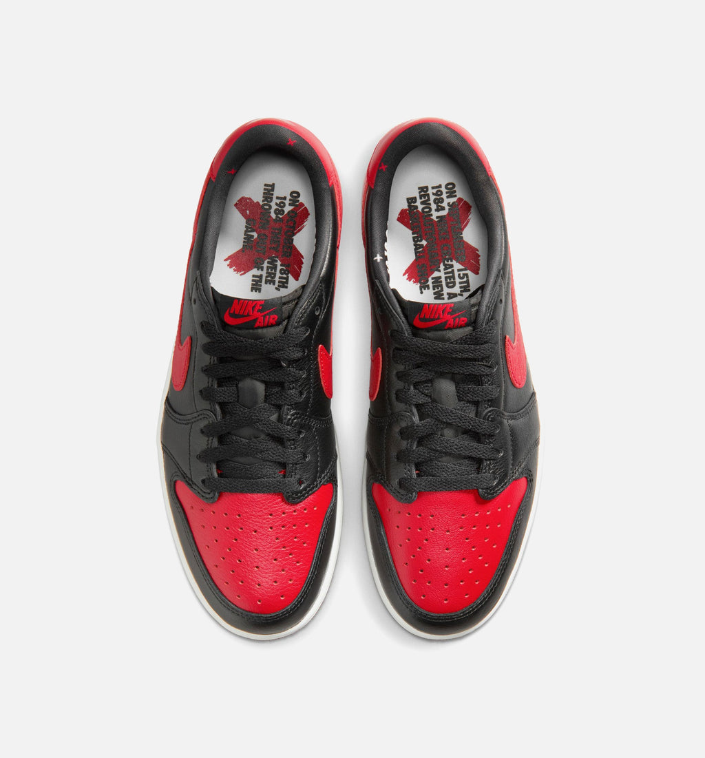 Air Jordan 1 Retro Low OG Banned Men's Lifestyle Shoe - Black/Black/Varsity Red/Summit White