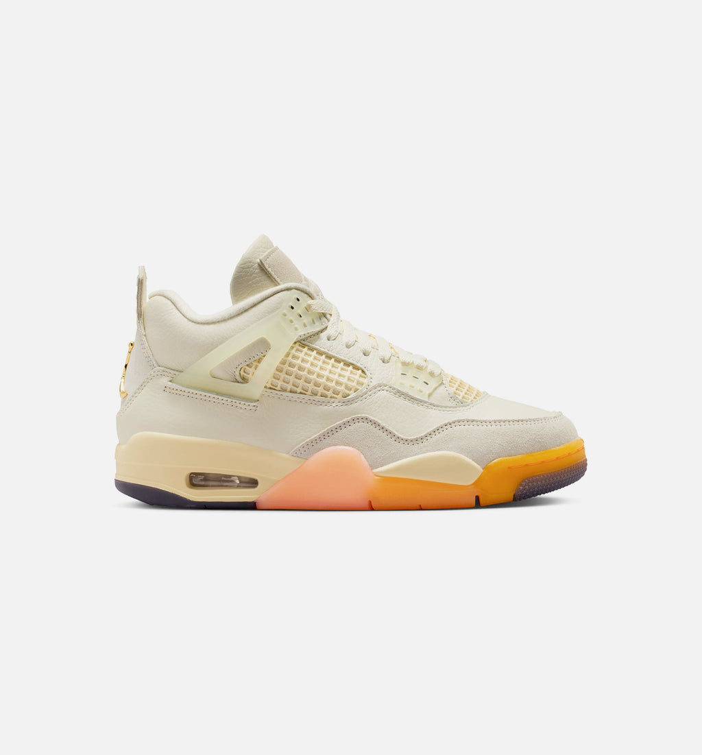 Air Jordan 4 Retro Birds of Paradise Women's Lifestyle Shoe - Coconut Milk/Metallic Gold/Muslin/Bright Mango/Sundial/Black