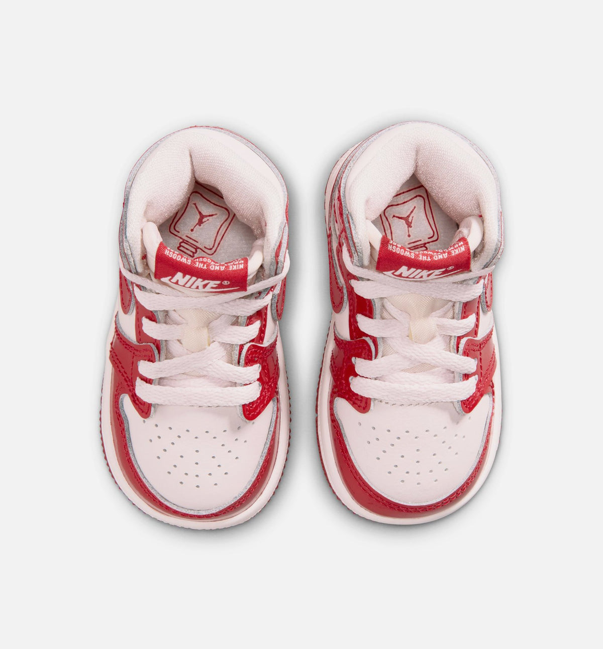 Air Jordan 1 Retro High OG Nails And Grails Infant & Toddler Lifestyle Shoe - University Red/Metallic Silver